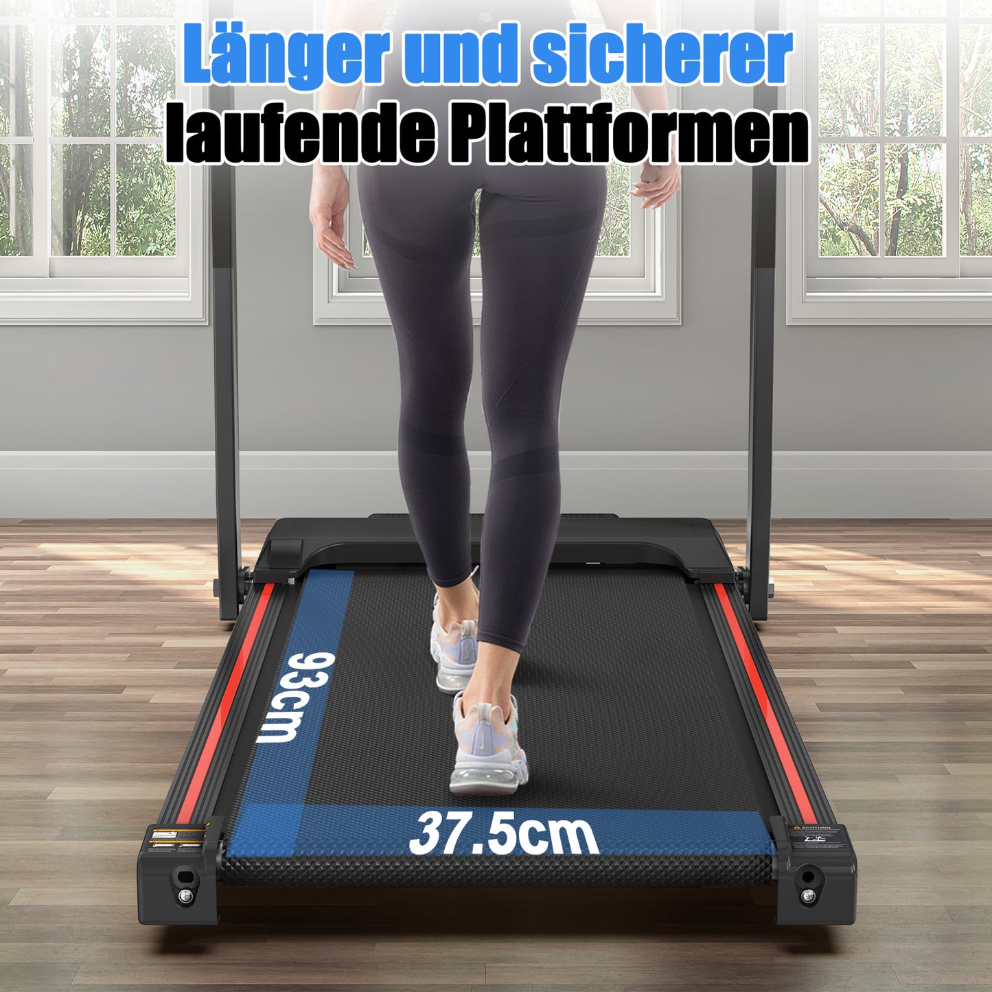 Electric Treadmill, Folding Treadmill For Home Up To 12 Kmh, With LED Display, App, Compact Treadmill For Home And Office, Weighing 120KG